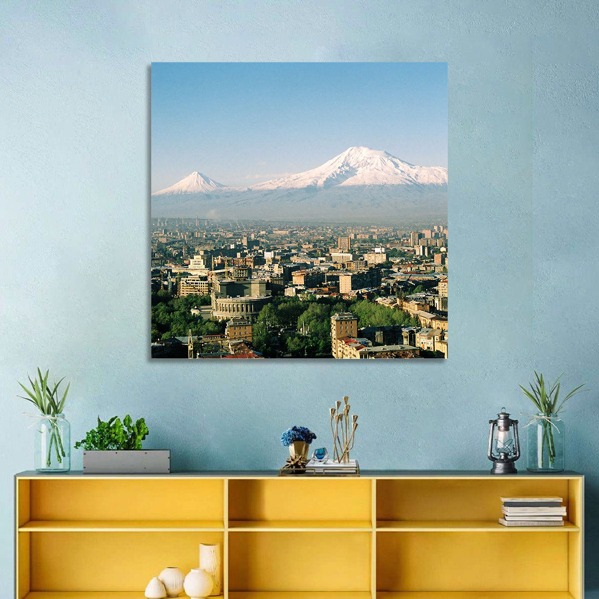 Mount Ararat From Yerevan Wall Art