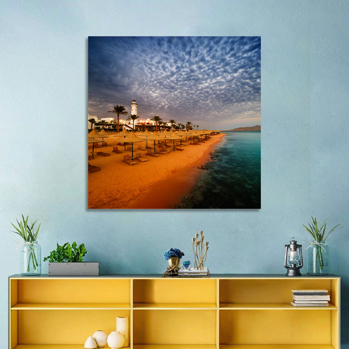 Sharm El Sheikh Beach at Dusk Wall Art