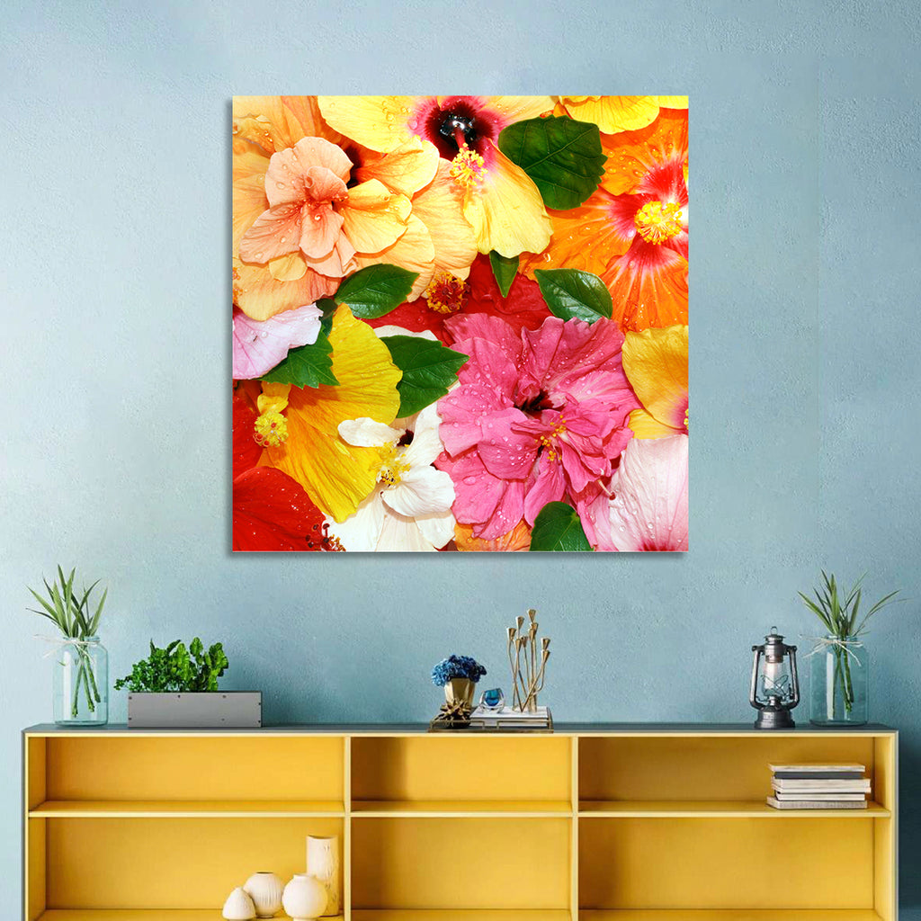 Vibrant Hibiscus Close-up Wall Art