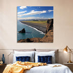 Dyrhólaey Black Sand Beach and Sea Stack Wall Art
