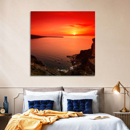 Ammoudi Bay Sunset, Oia Wall Art