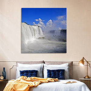 White Iguassu Falls Wall Art