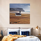 Icelandic Church with Dark Steeple Wall Art
