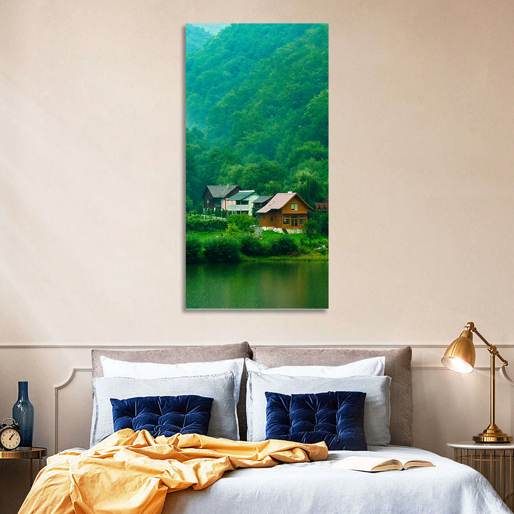Mist Over Lake Tarnita Wall Art