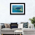 Great Blue Hole Aerial View Belize Wall Art