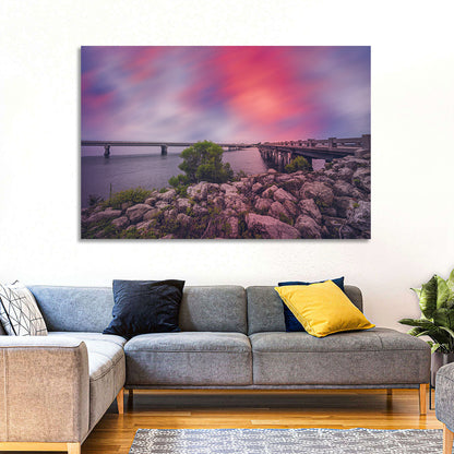 Amelia Island Sunset Bridge Wall Art