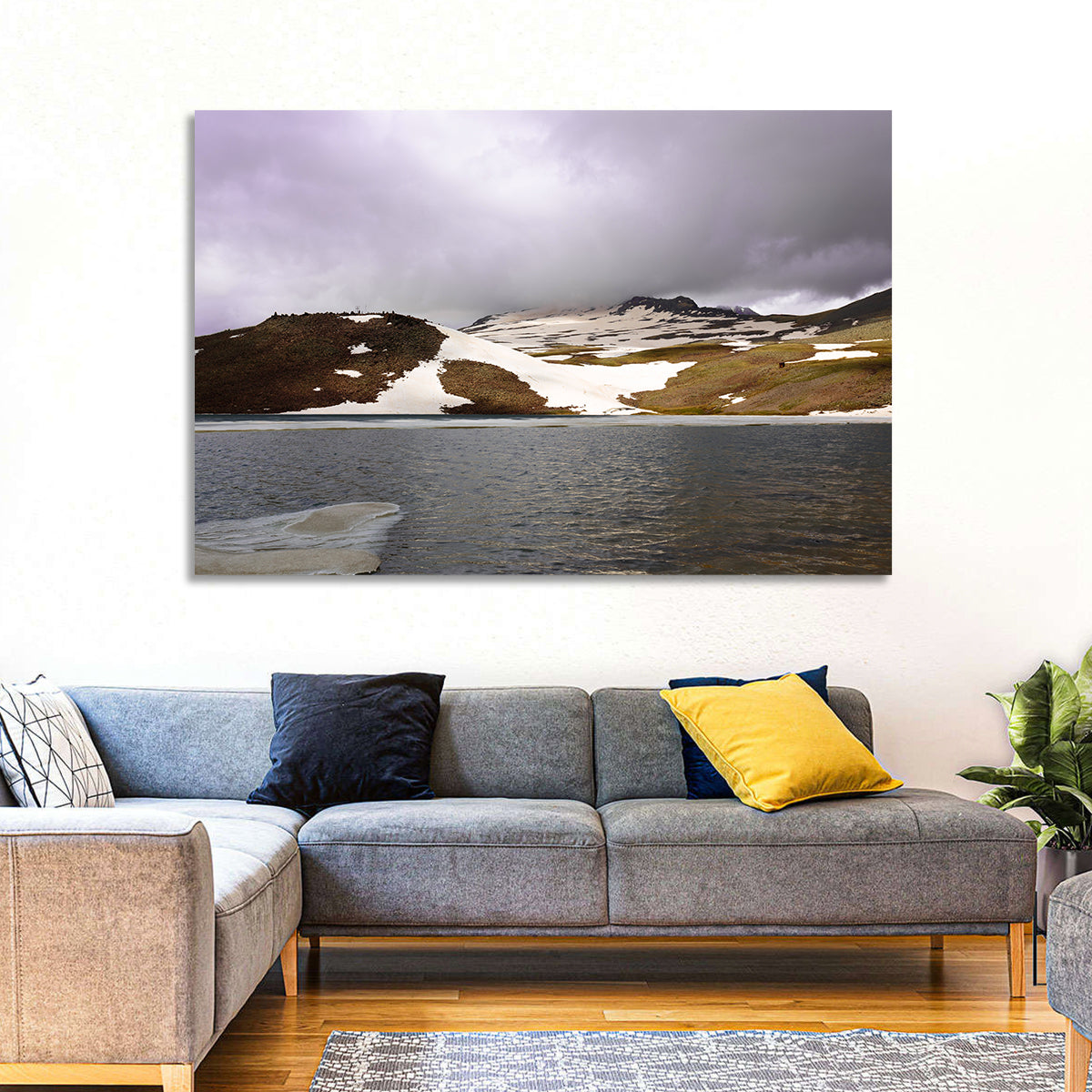 Lake Kari, Armenia Wall Art in a room, landscape