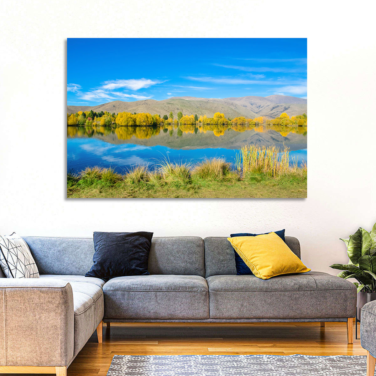 Ruataniwha Autumn Reflection Wall Art