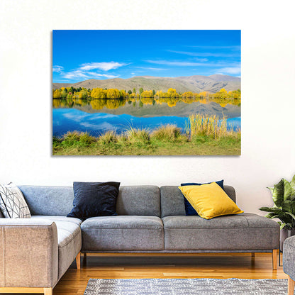 Ruataniwha Autumn Reflection Wall Art