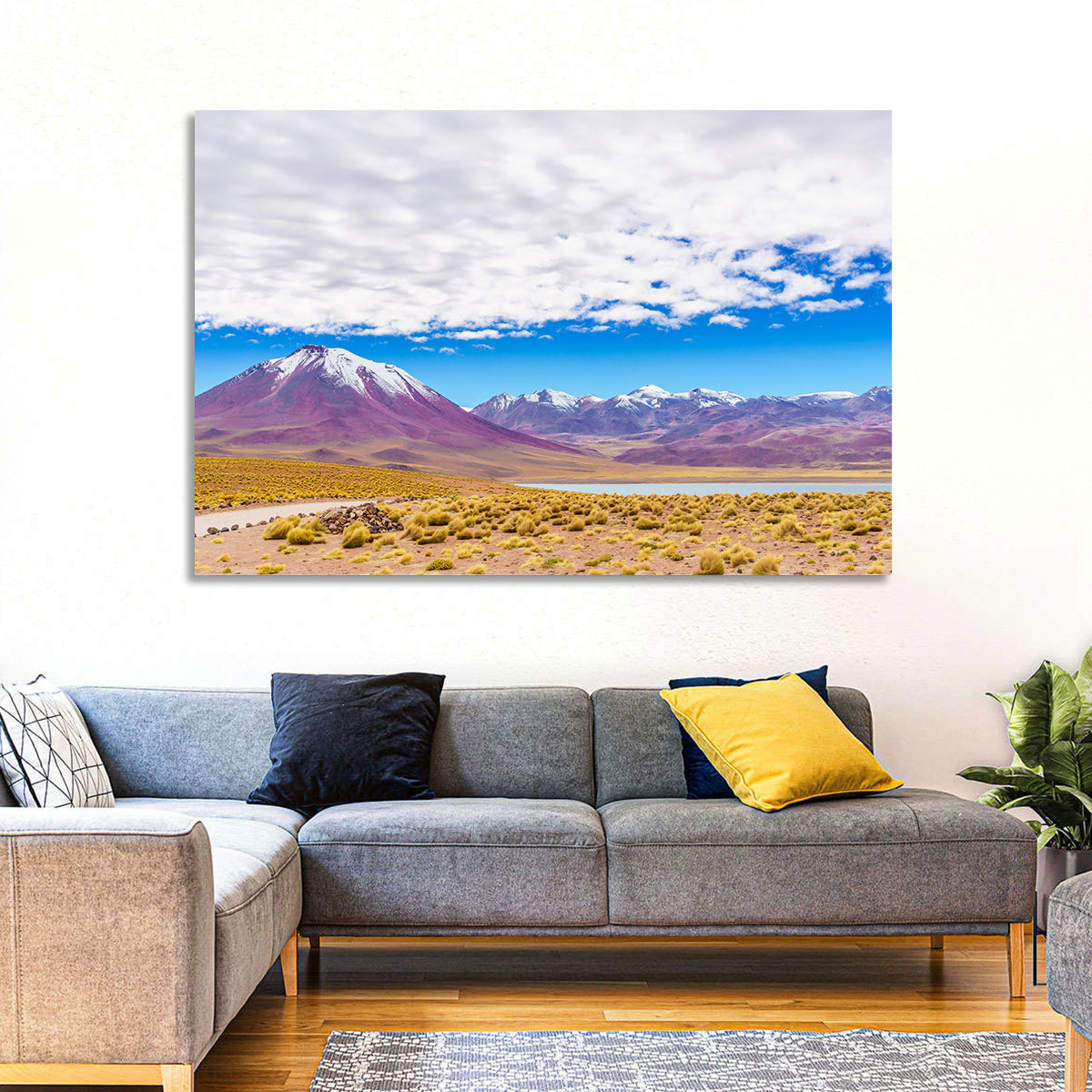 Lascar Snow-capped Volcano Wall Art