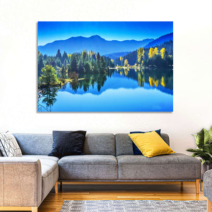 Gold Lake Reflection Wall Art