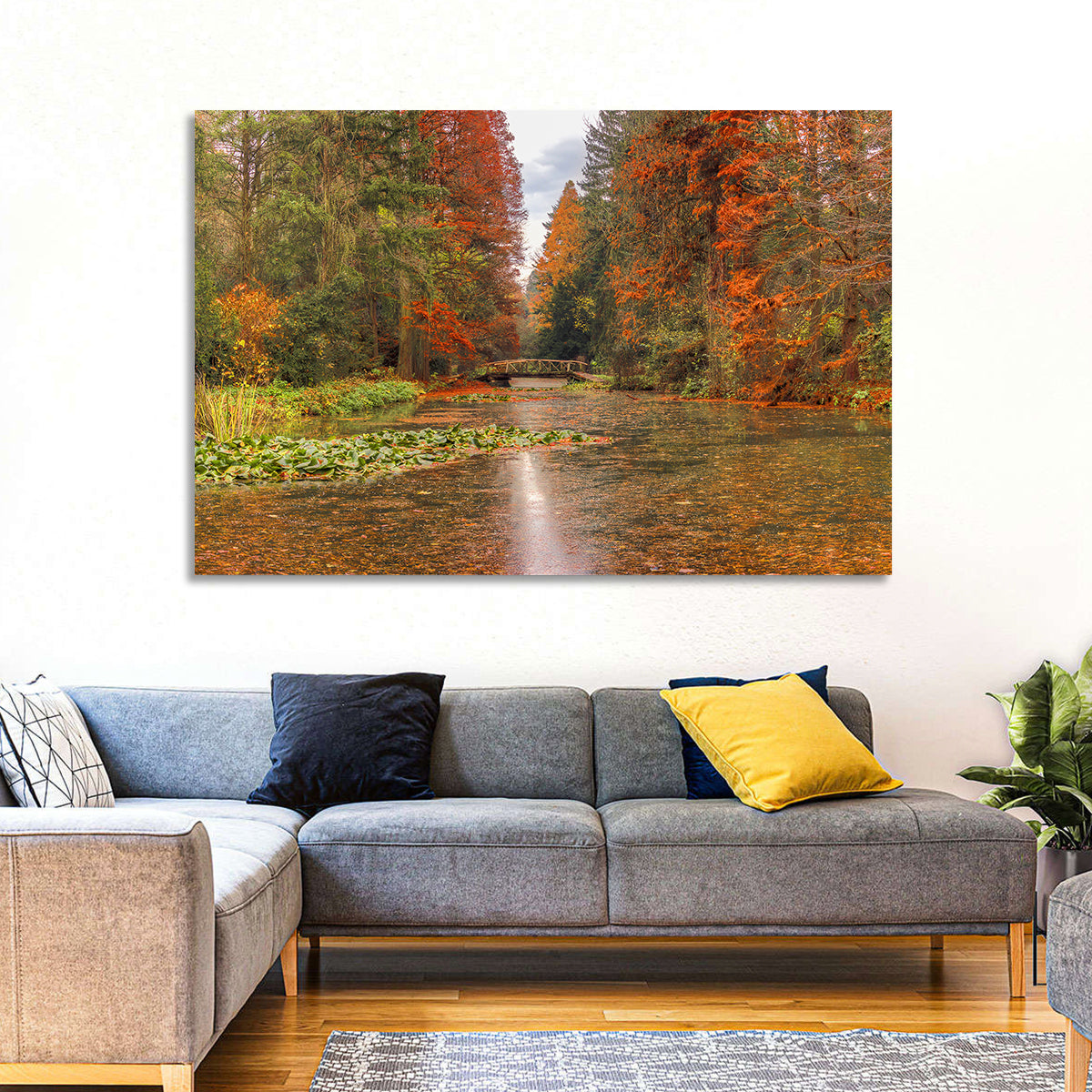Simeria Arboretum Autumn Lake Wall Art