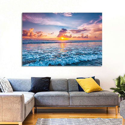 Sunburst Ocean Wave Wall Art