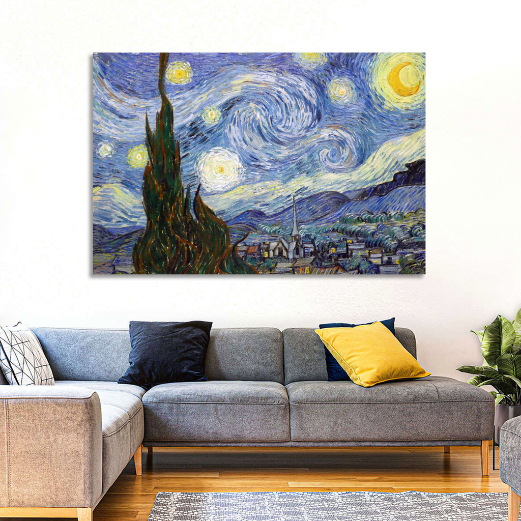 Starry Night Over Saint-rémy Wall Art