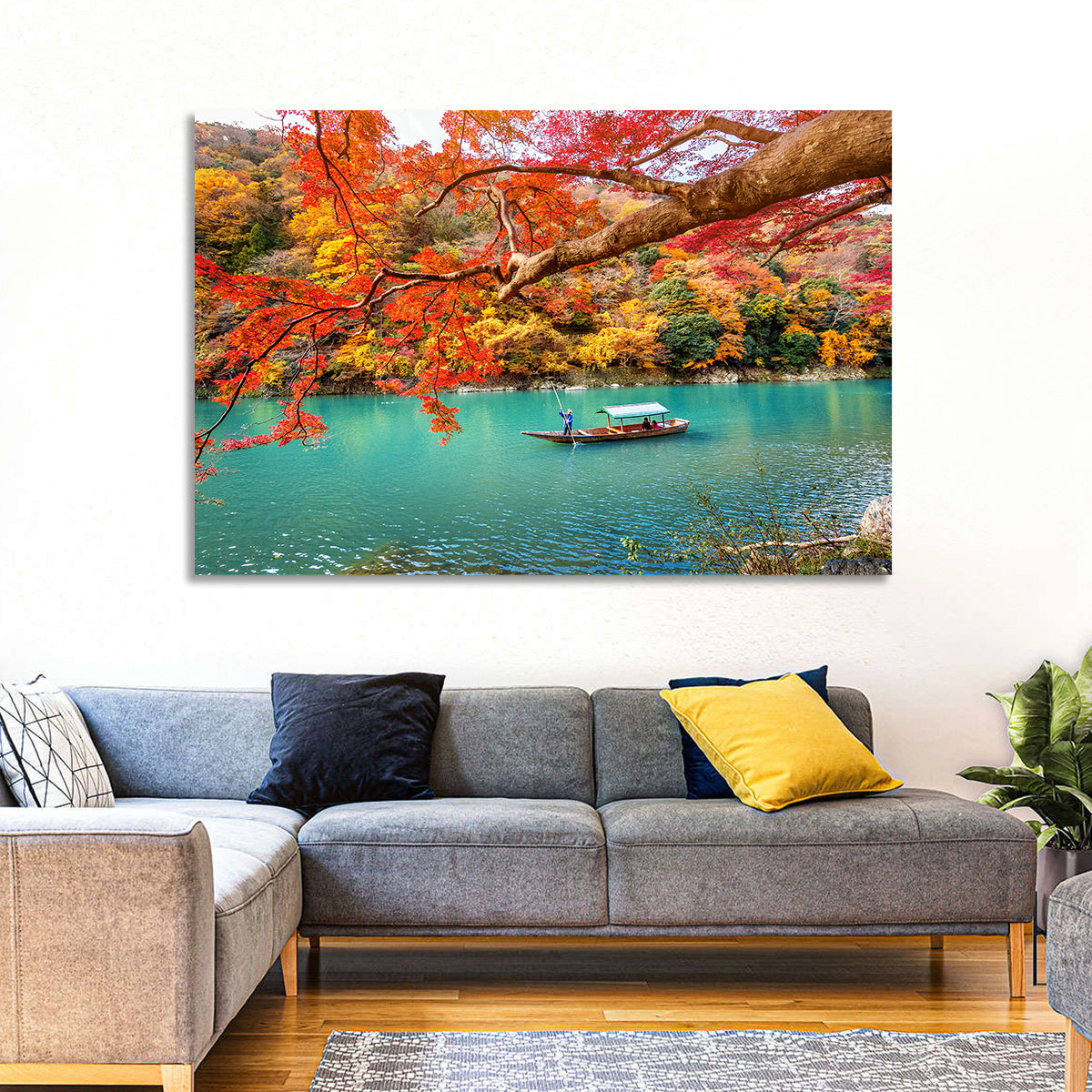Hozugawa River, Kyoto Wall Art in a room, landscape