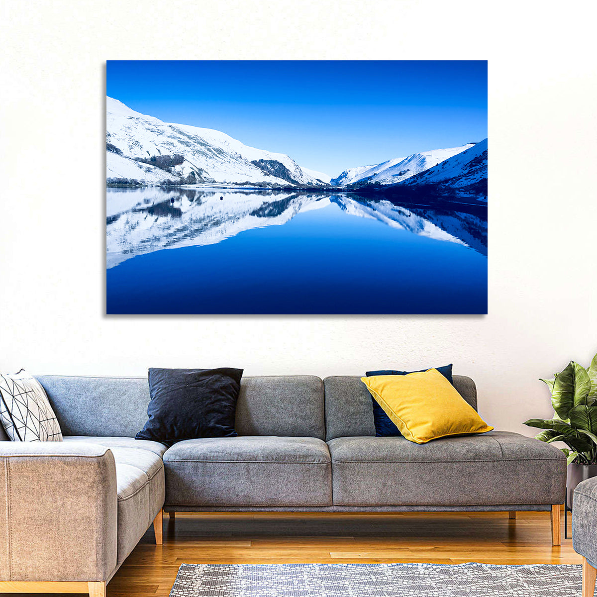 Tal Y Llyn Winter Reflection Wall Art
