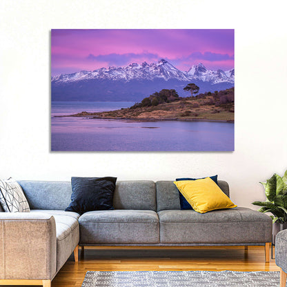 Beagle Channel Purple Dawn Wall Art