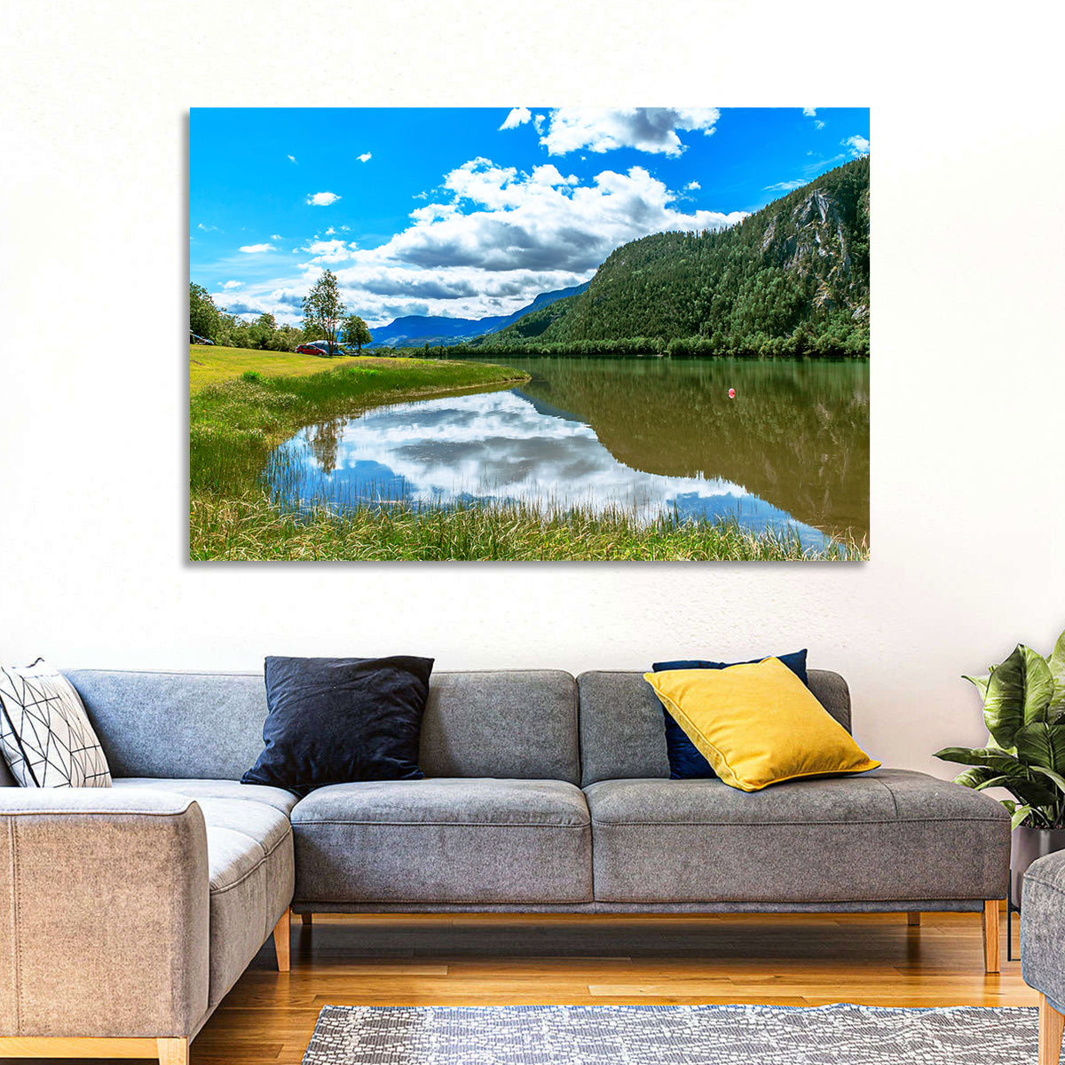 Lake Mjosa Reflection Wall Art
