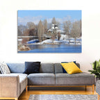 St Naum Ohridski Church by Lake Wall Art