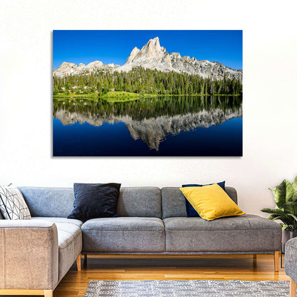 Sawtooth Peaks at Alice Lake Wall Art