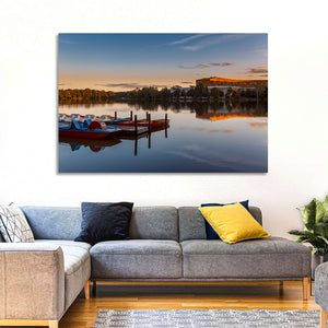 Dutzendteich Lake Sunset Wall Art