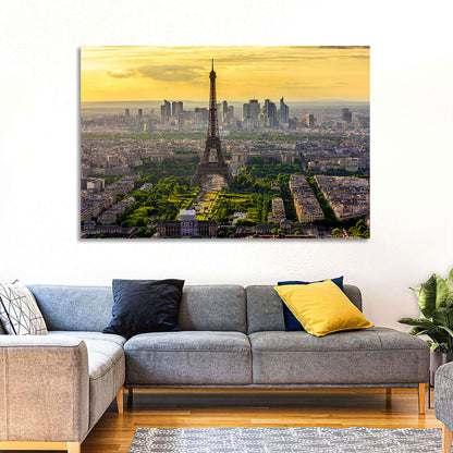 Eiffel Tower at Golden Hour Wall Art