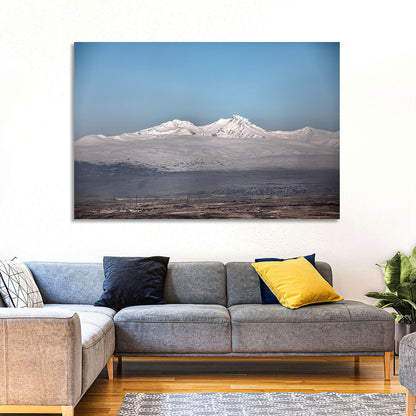 Mount Aragats Winter Landscape Wall Art