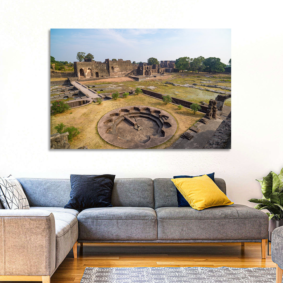 Bidar Fort Ruins Wall Art in a room, landscape