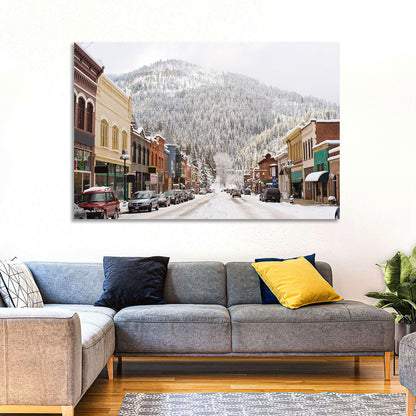 Snow Covered Mountain Main Street Wall Art
