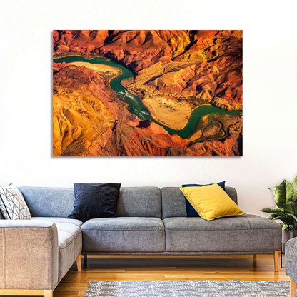 Aerial Colorado River Canyon Wall Art