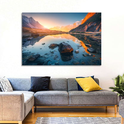 Himalayan Lake Reflections Wall Art