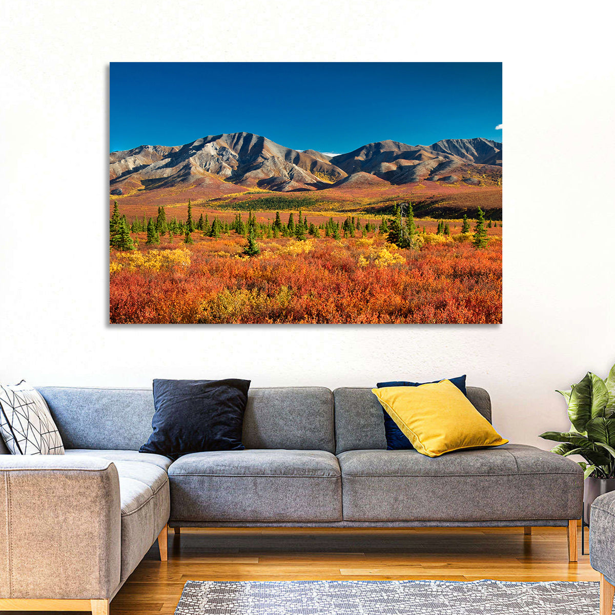 Denali Autumn Peaks Wall Art
