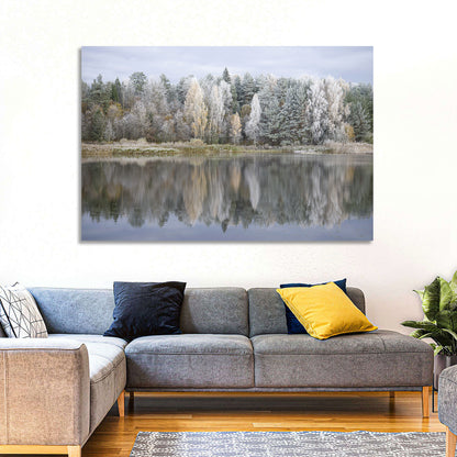 Pskov Region Forest Lake Wall Art