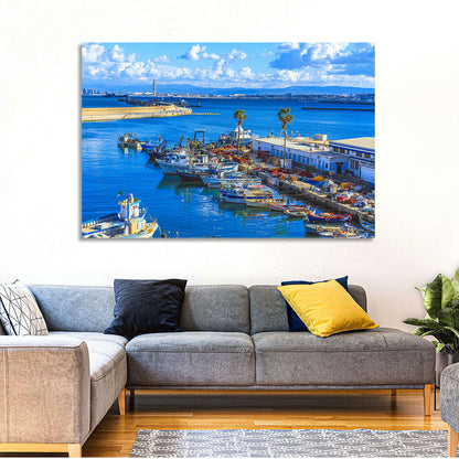 Sfax Fishing Harbor Wall Art