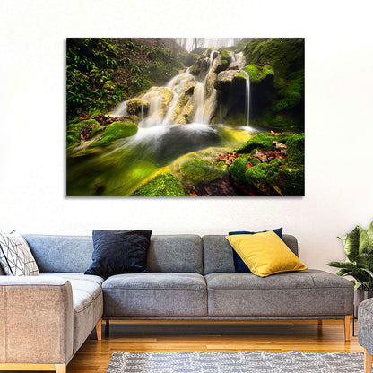 Cheile Nerei Mossy Waterfall Wall Art
