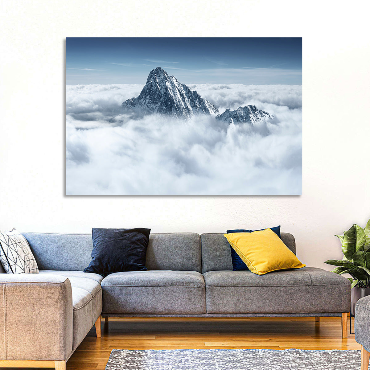 Peaks Above Clouds Wall Art