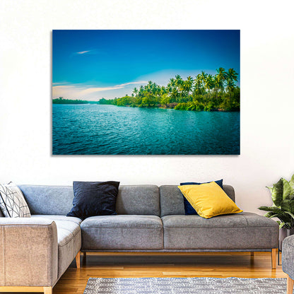 Tropical River in India Wall Art