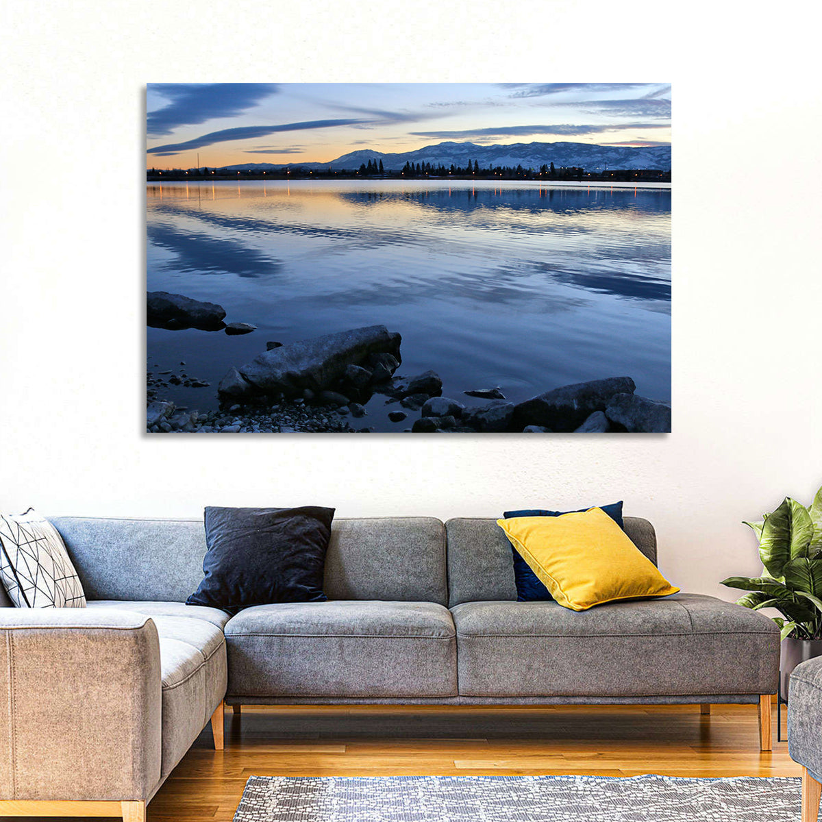 Sparks Marina Twilight Reflection Wall Art
