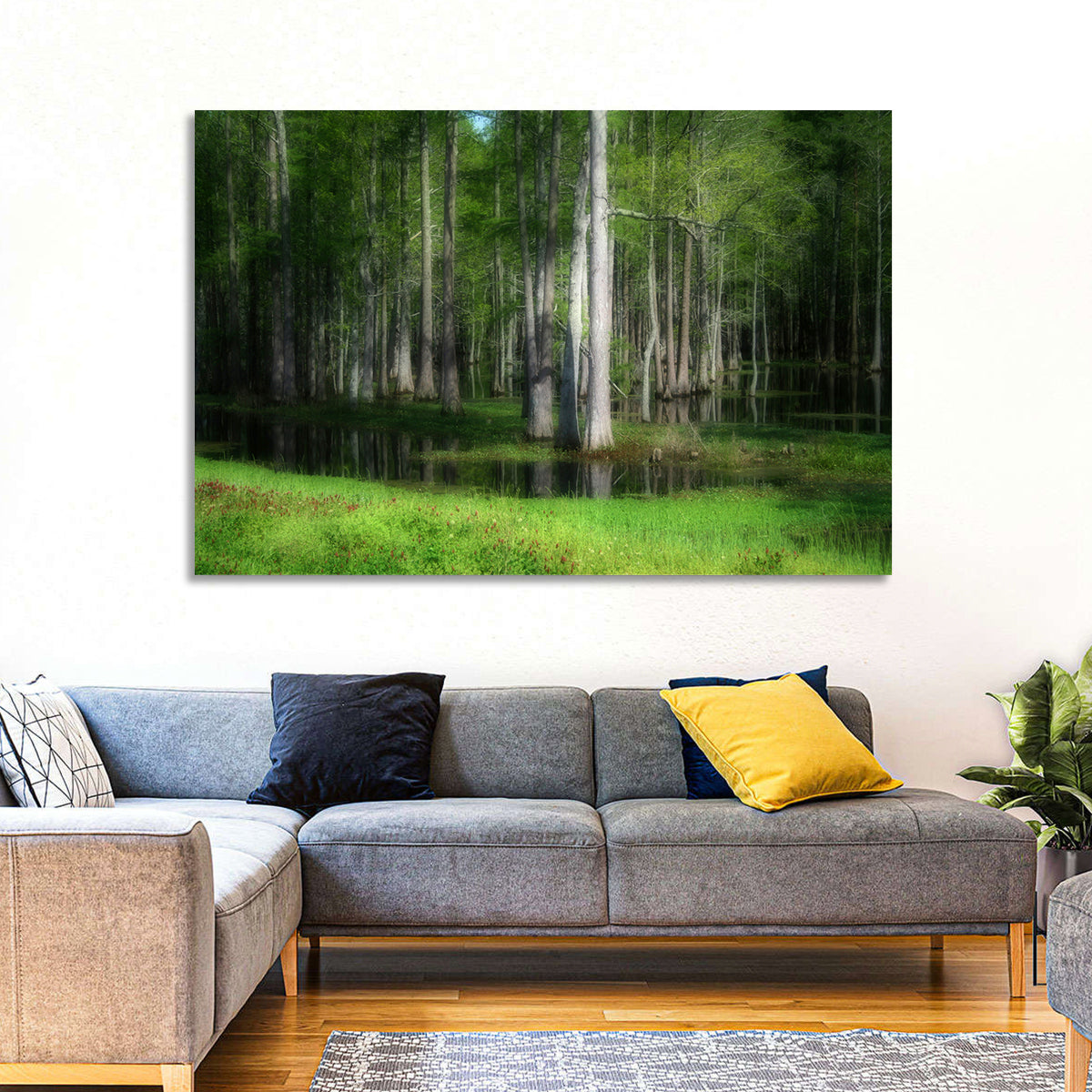 Lush Cypress Swamp Wall Art