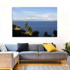 Lake Titicaca Thatched Roof View Wall Art