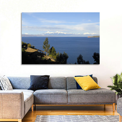 Lake Titicaca Thatched Roof View Wall Art