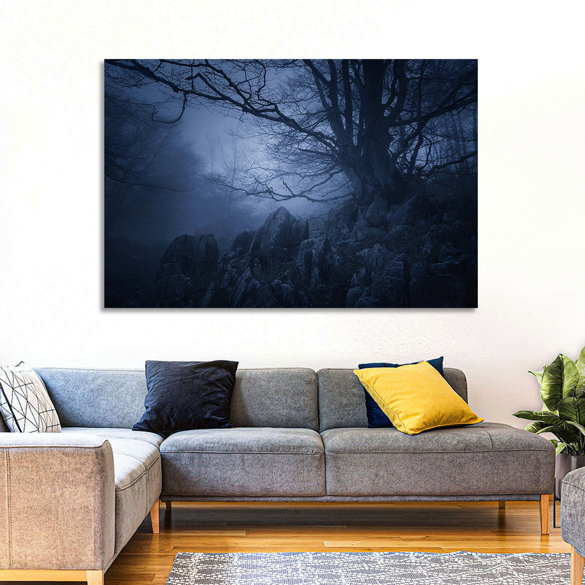 Gnarled Tree at Twilight Wall Art