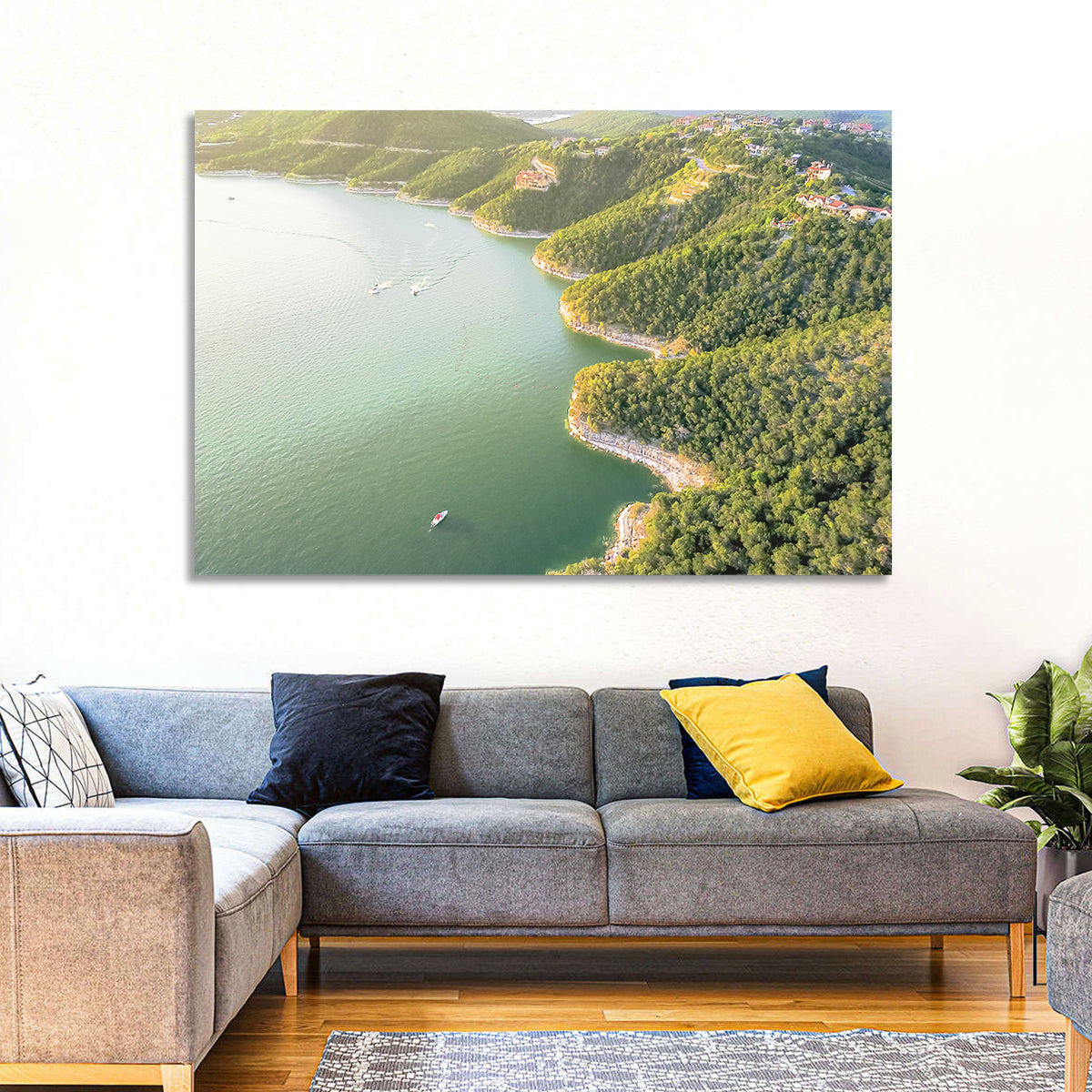 Lake Travis Aerial View Wall Art