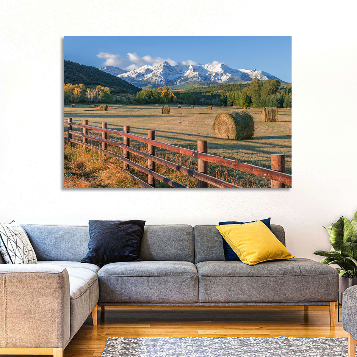 Colorado Hay Bales Wall Art