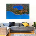 Autumn Forest Lake Wall Art