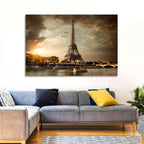 Eiffel Tower at Sunset Wall Art