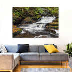 Cascading Autumn Waterfall Wall Art