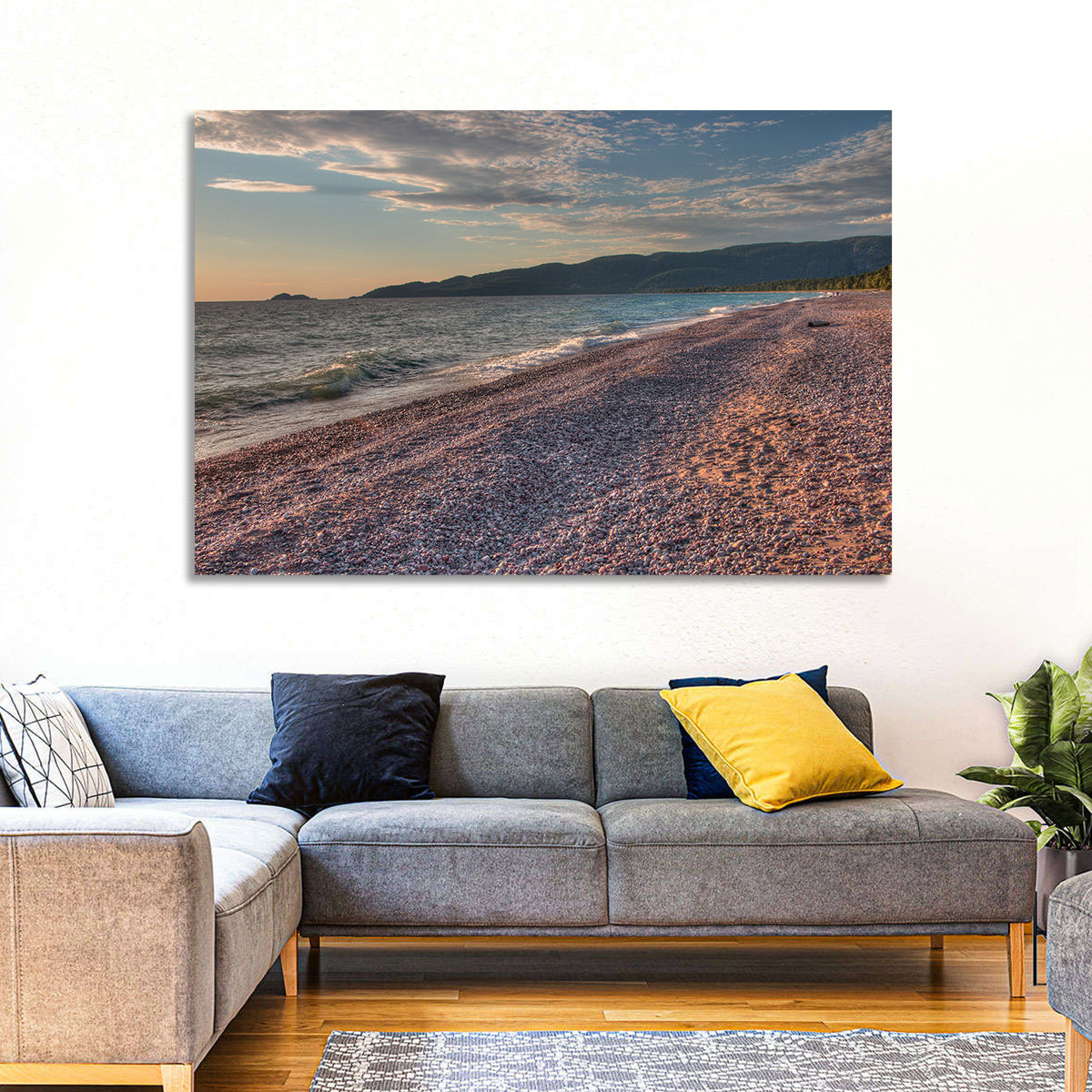 Lake Superior Pebble Beach Wall Art