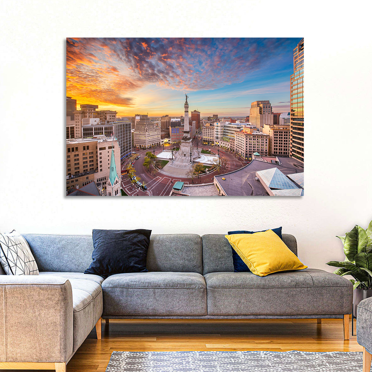 Indianapolis Monument Circle Wall Art