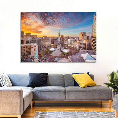 Indianapolis Monument Circle Wall Art